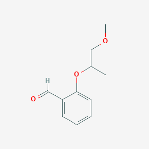 molecular formula C11H14O3 B8294400 (3-Methoxy-2-propoxy)benzaldehyde 
