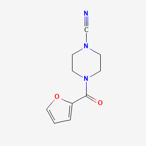 molecular formula C10H11N3O2 B8294437 1-Cyano-4-(2-furoyl)piperazine 