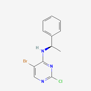 (R)-5-bromo-2-chloro-N-(1-phenylethyl)pyrimidin-4-amine