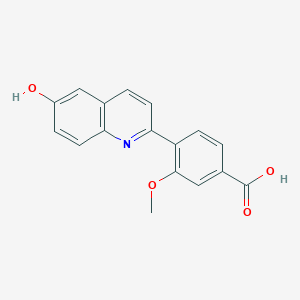 4-(6-Hydroxyquinolin-2-yl)-3-methoxybenzoic acid