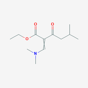 Ethyl 2-((dimethylamino)methylene)-5-methyl-3-oxohexanoate