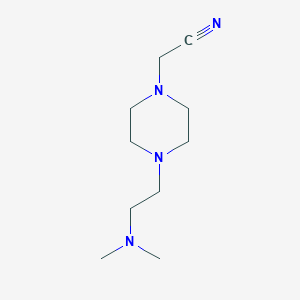 molecular formula C10H20N4 B8294508 [4-(2-Dimethylamino-ethyl)-piperazin-1-yl]acetonitrile 