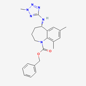 (S)-benzyl 7,9-dimethyl-5-(2-methyl-2H-tetrazol-5-ylamino)-2,3,4,5-tetrahydro-1H-benzo[b]azepine-1-carboxylate