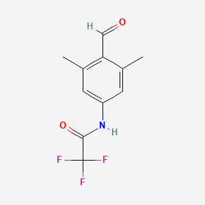2,2,2-trifluoro-N-(4-formyl-3,5-dimethylphenyl)acetamide