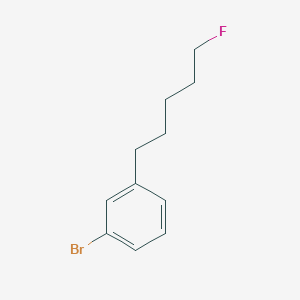 molecular formula C11H14BrF B8294558 1-Bromo-3-(5-fluoropentyl)benzene 