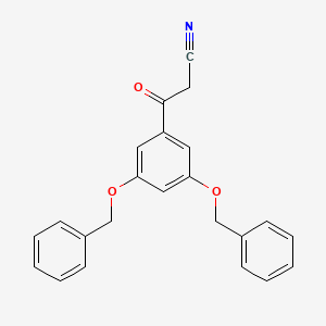 molecular formula C23H19NO3 B8294565 3-(3,5-Bis-benzyloxy-phenyl)-3-oxo-propionitrile 