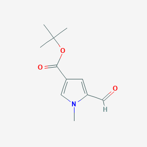 molecular formula C11H15NO3 B8294648 tert-butyl 5-formyl-1-methyl-1H-pyrrole-3-carboxylate 
