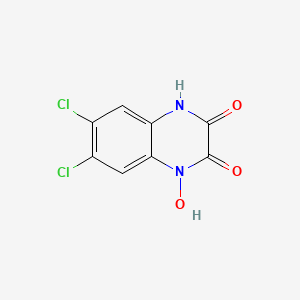 molecular formula C8H4Cl2N2O3 B8294662 6,7-dichloro-N-hydroxy-1,4-dihydroquinoxaline-2,3-dione 