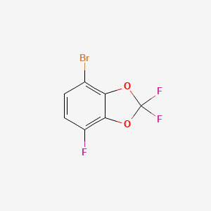 molecular formula C7H2BrF3O2 B8294715 4-Bromo-2,2,7-trifluorobenzo[d][1,3]dioxole 