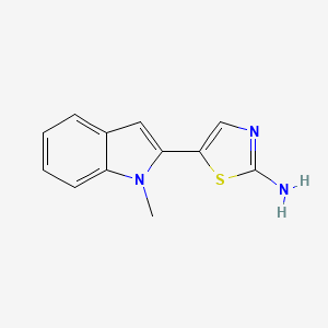 5-(1-Methylindol-2-yl)-1,3-thiazole-2-ylamine