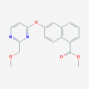 6-(2-Methoxymethyl-pyrimidin-4-yloxy)-naphthalene-1-carboxylic acid methyl ester