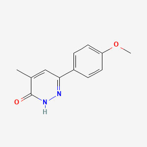 molecular formula C12H12N2O2 B8294756 6-(4-methoxy-phenyl)-4-methyl-2H-pyridazin-3-one 