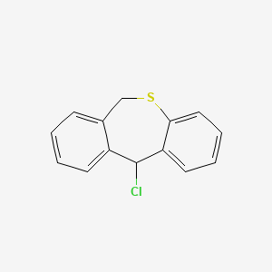 molecular formula C14H11ClS B8294758 11-Chloro-6,11-dihydrodibenz[b,e]thiepin 