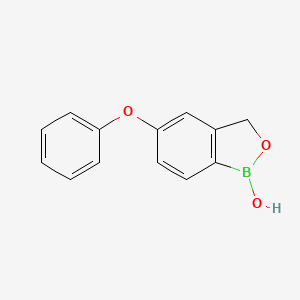 molecular formula C13H11BO3 B8294770 5-Phenoxy-1,3-dihydro-2,1-benzoxaborol-1-ol 