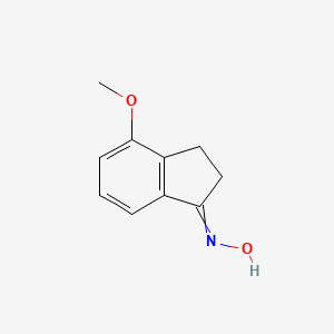 molecular formula C10H11NO2 B8294792 4-methoxy-2,3-dihydro-1H-inden-1-one oxime 