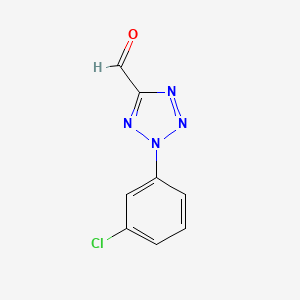molecular formula C8H5ClN4O B8294814 2-(3-Chloro-phenyl)-2H-tetrazole-5-carbaldehyde 