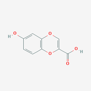 molecular formula C9H6O5 B8294839 6-Hydroxy-1,4-benzodioxin-2-carboxylic acid 