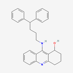molecular formula C29H30N2O B8294855 9-((4,4-Diphenylbutyl)amino)-1,2,3,4-tetrahydro-1-acridinol CAS No. 104648-39-7