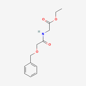 molecular formula C13H17NO4 B8294858 N-benzyloxyacetylglycine ethyl ester 