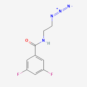 molecular formula C9H8F2N4O B8294876 N-(2-azidoethyl)-3,5-difluorobenzamide 