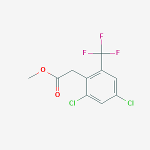 molecular formula C10H7Cl2F3O2 B8294900 2,4-Dichloro-6-trifluoromethylphenylacetic acid methyl ester 