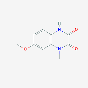 molecular formula C10H10N2O3 B8294908 7-methoxy-1-methylquinoxaline-2,3(1H,4H)-dione 