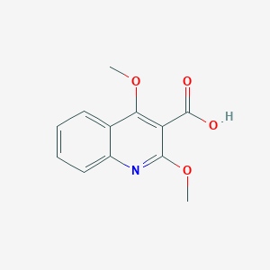 molecular formula C12H11NO4 B8294924 2,4-Dimethoxyquinoline-3-carboxylic acid 