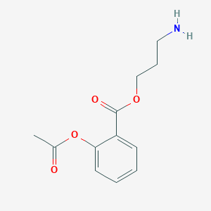 molecular formula C12H15NO4 B8294958 3-Aminopropyl 2-acetoxybenzoate CAS No. 1204318-11-5