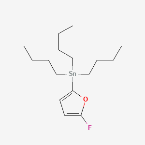 molecular formula C16H29FOSn B8295015 5-Fluoro-2-tri-n-butylstannylfuran 