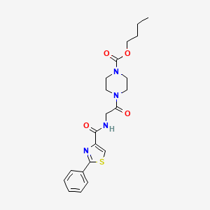 4-{2-[(2-Phenyl-thiazole-4-carbonyl)-amino]-acetyl}-piperazine-1-carboxylic acid butyl ester