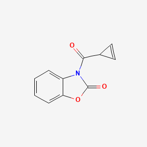 molecular formula C11H7NO3 B8295126 3-[(2-Cyclopropenyl)carbonyl]benzoxazole-2(3H)-one 