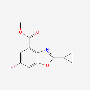 Methyl 2-cyclopropyl-6-fluorobenzoxazole-4-carboxylate