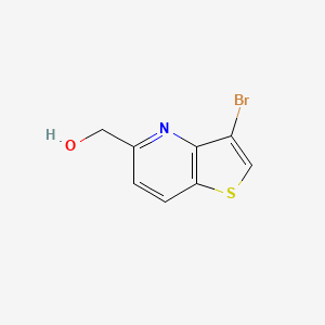 molecular formula C8H6BrNOS B8295154 3-Bromothieno[3,2-b]pyridine-5-methanol 