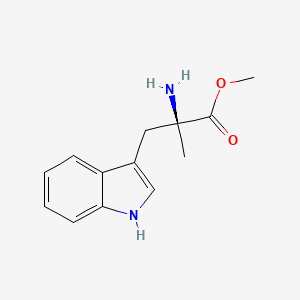 molecular formula C13H16N2O2 B8295249 alpha-Methyl-l-tryptophan methyl ester 
