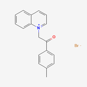 molecular formula C18H16BrNO B8295256 1-(4-Methyl-phenacyl)-quinolinium bromide 