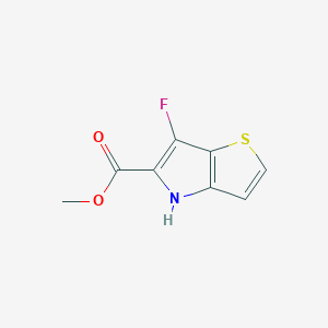 molecular formula C8H6FNO2S B8295272 methyl 6-fluoro-4H-thieno[3,2-b]pyrrole-5-carboxylate 