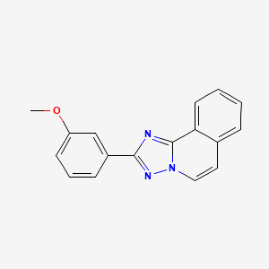 molecular formula C17H13N3O B8295304 2-(m-Methoxyphenyl)-s-triazolo(5,1-a)isoquinoline CAS No. 55309-14-3