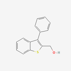 molecular formula C15H12OS B8295314 (3-Phenylbenzo[b]thiophen-2-yl)methanol 