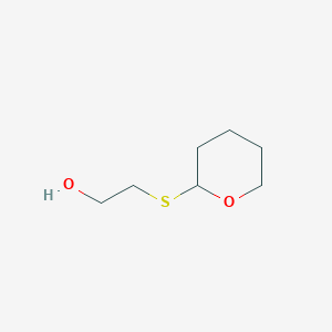 molecular formula C7H14O2S B8295344 2-[(Tetrahydropyran-2-yl)thio]ethanol 