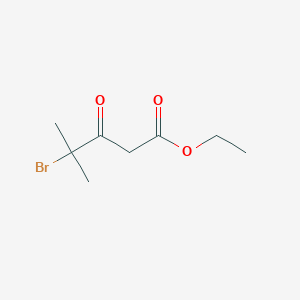 molecular formula C8H13BrO3 B8295380 Ethyl alpha-bromoisobutyrylacetate 
