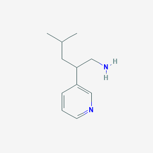 molecular formula C11H18N2 B8295406 4-Methyl-2-pyridin-3-yl-pentan-1-amine 