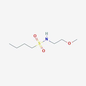 molecular formula C7H17NO3S B8295414 n-butyl-N-(2-methoxyethyl)sulfonamide 