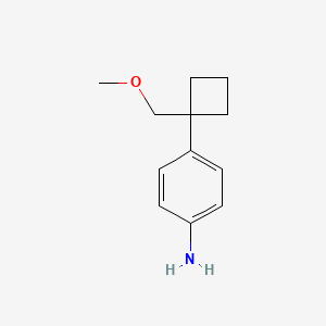 4-[(Methoxymethyl)cyclobutyl]phenylamine