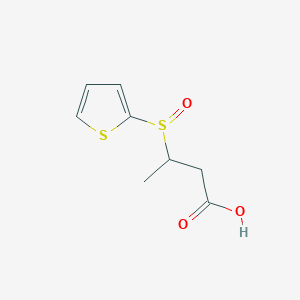 molecular formula C8H10O3S2 B8295492 3-(2-Thienylsulfinyl)butyric acid 