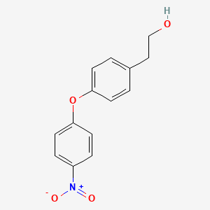 molecular formula C14H13NO4 B8295496 2-[4-(4-Nitrophenoxy)phenyl]ethanol 