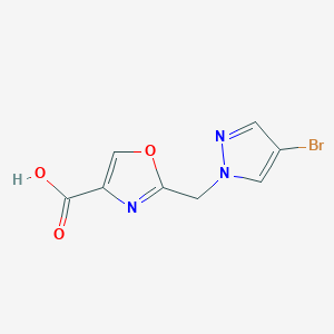 2-(4-Bromo-pyrazol-1-ylmethyl)-oxazole-4-carboxylic acid