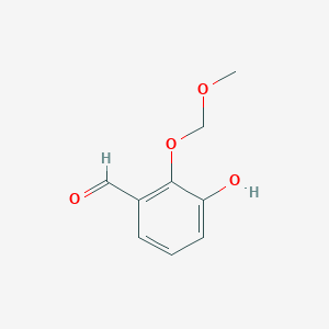 molecular formula C9H10O4 B8295556 3-Hydroxy-2-methoxymethoxy-benzaldehyde 