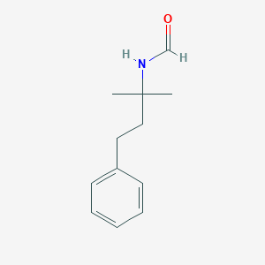 molecular formula C12H17NO B8295561 N-Formyl-3-phenyl-1, 1-dimethylpropanamine 