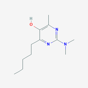 molecular formula C12H21N3O B8295569 2-(Dimethylamino)-4-methyl-6-pentylpyrimidin-5-ol 