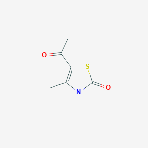 molecular formula C7H9NO2S B8295588 5-acetyl-3,4-dimethyl-3H-thiazol-2-one 